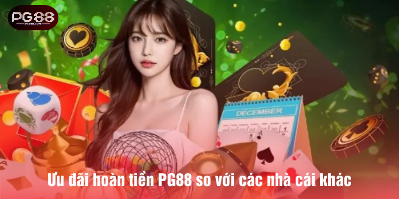 Ưu đãi hoàn tiền PG88 so với các nhà cái khác