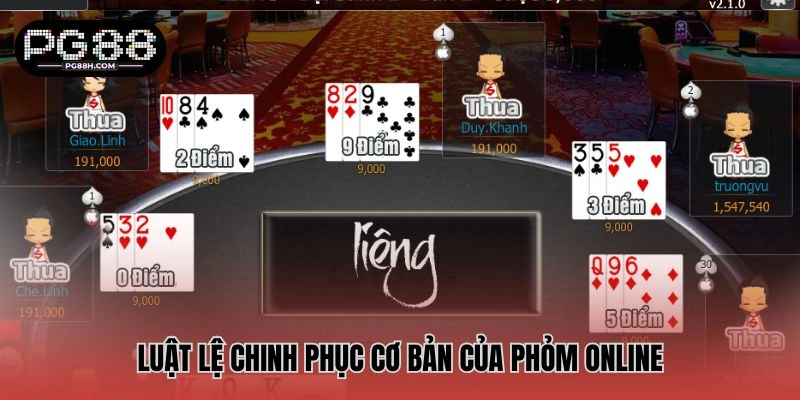 Luật cơ bản trong game bài Phỏm trực tuyến