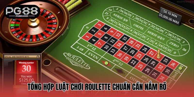 Tổng hợp luật chơi Roulette chuẩn cần nắm rõ